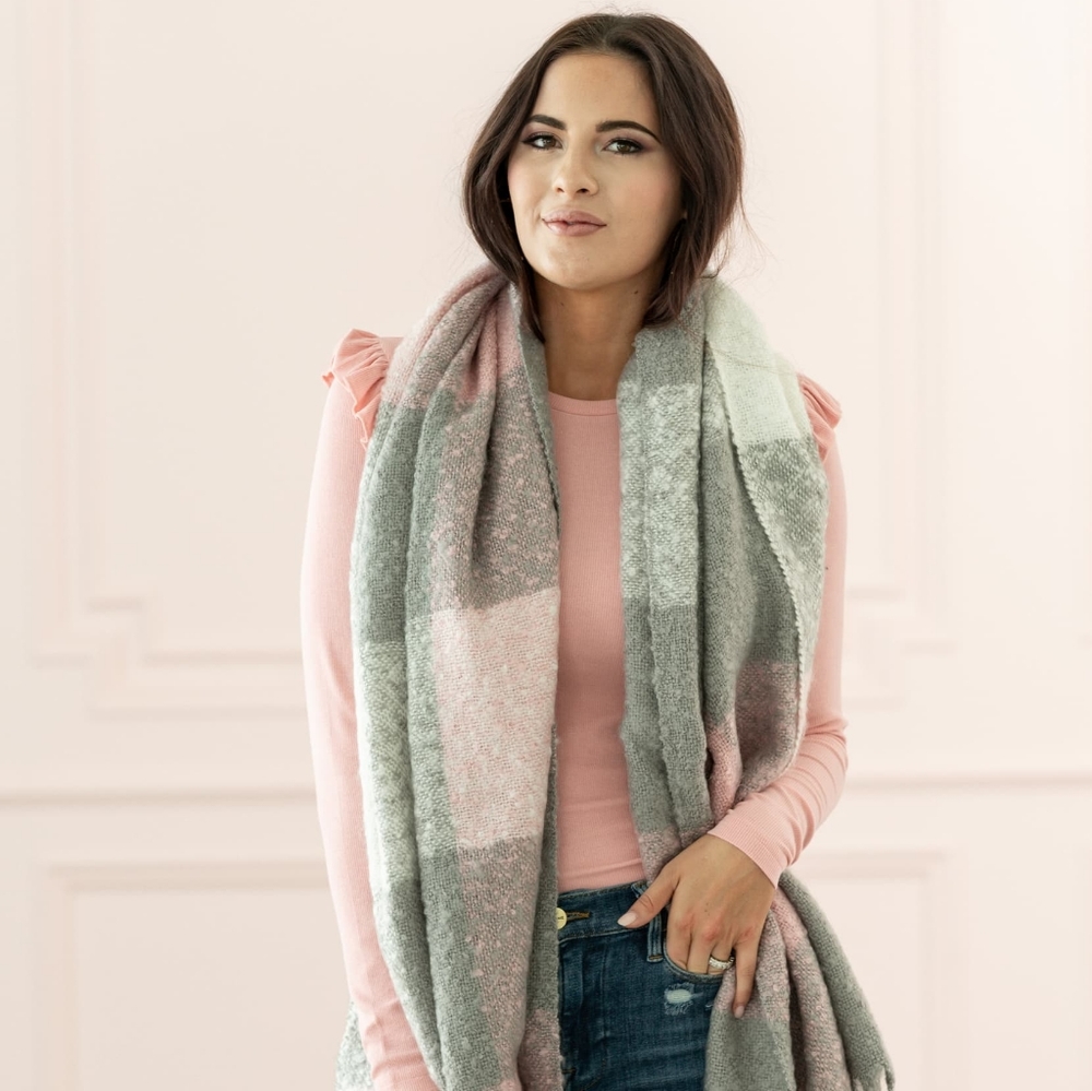 Rachel Parcell Plaid Blanket Wrap